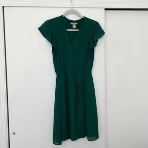Green Chiffon HM Dress - Size 8